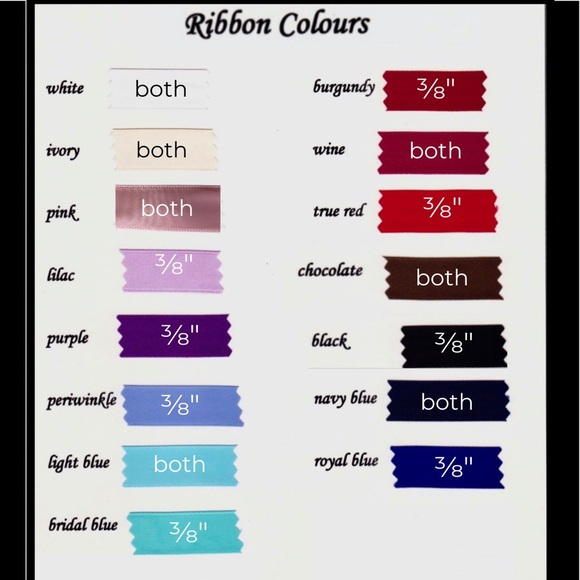 10 x 100 yards Soft Satin Ribbon for tying favours - Picture 8 of 8